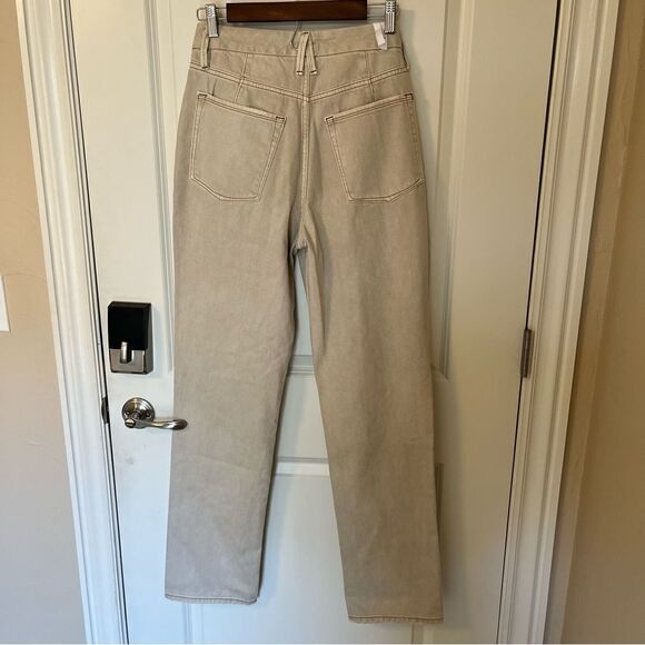 Good American 90’s Icon Straight Fit Jean Bone *Flaw - Picture 11 of 11